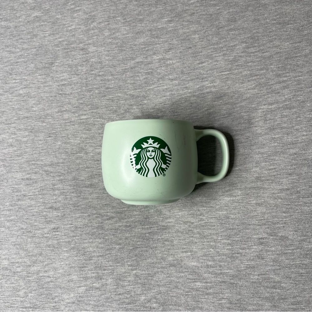 Starbucks Pastel Stoneware Flat Bottom 12 Oz Coffee Mugs 2 PCS. Set - Picture 7 of 14